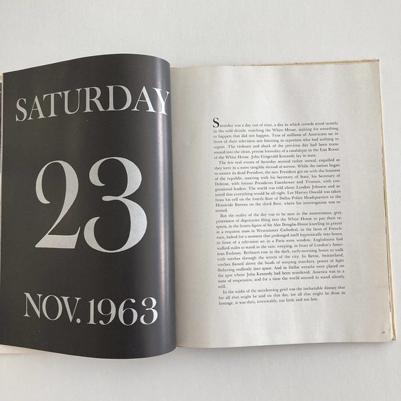 FOUR DAYS Record of the Death of President Kennedy Book 1964 - Chicago Sun-Times - Picture 4 of 7